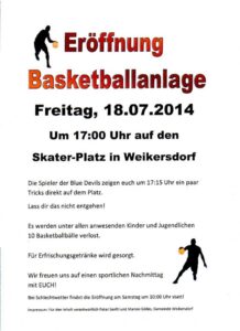 Streetballplatzereöffnung Weikersdorf